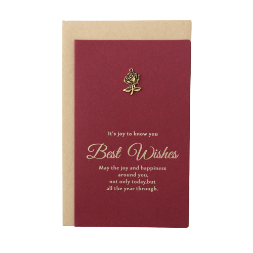 Golden Design Greeting Card