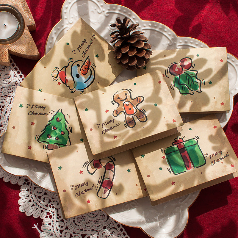 Christmas Cute Greeting Card, 6x4 Inches with Envelope, Share the Happiness