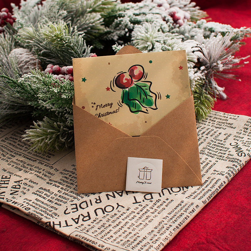 Christmas Cute Greeting Card, 6x4 Inches with Envelope, Share the Happiness