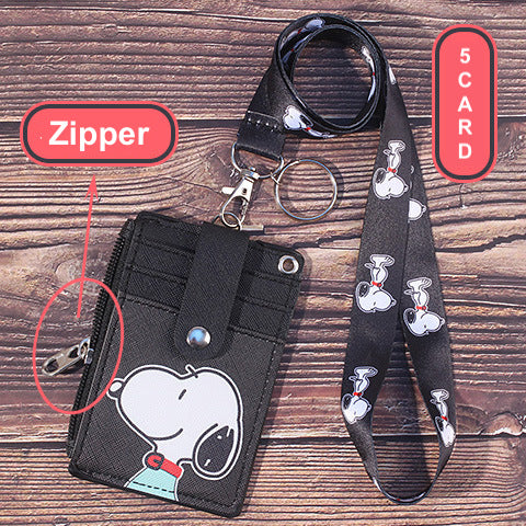 Zipper Card Holder + String