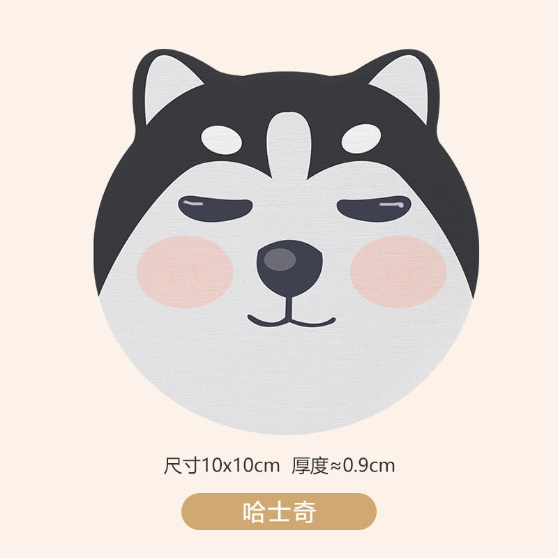 Diatomite Coasters ——Cute animal Cat Lover and Dog Lover Housewarming Gift Mug Accessory