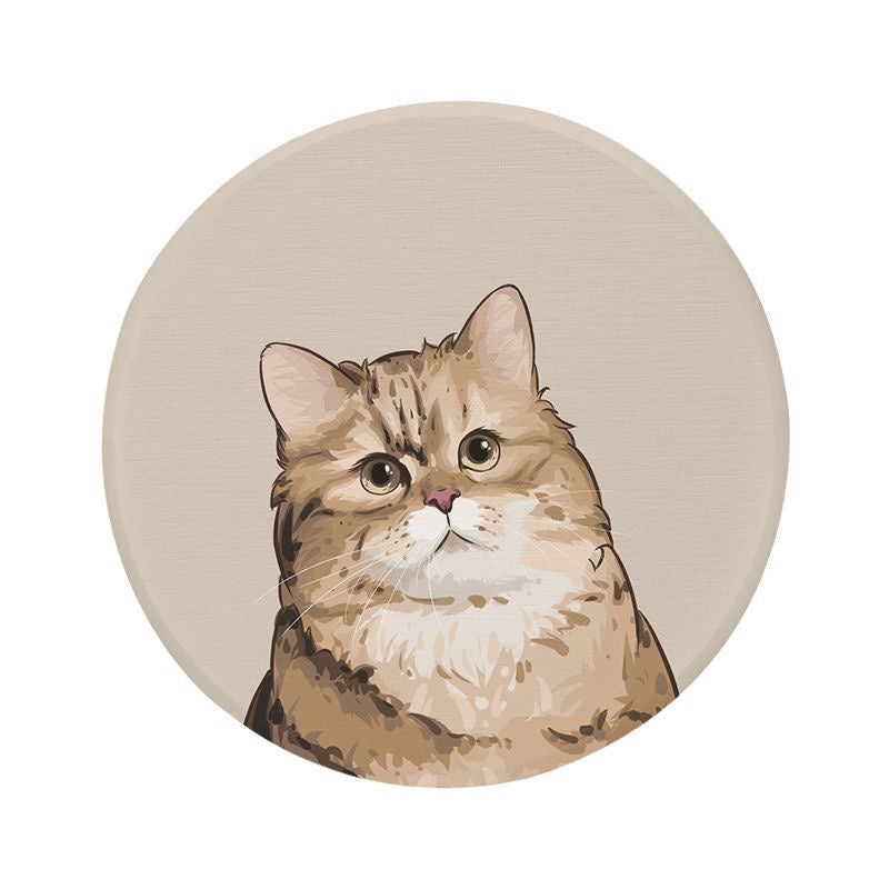 Diatomite Coasters ——Cute animal Cat Lover and Dog Lover Housewarming Gift Mug Accessory