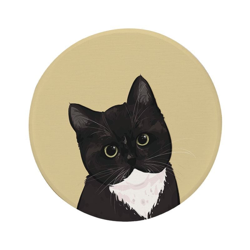 Diatomite Coasters ——Cute animal Cat Lover and Dog Lover Housewarming Gift Mug Accessory