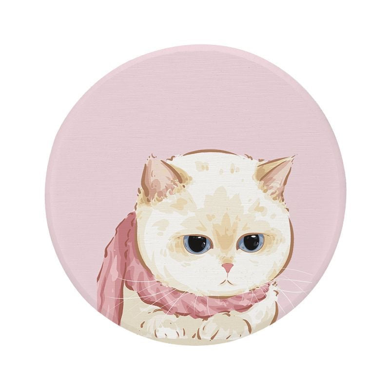 Diatomite Coasters ——Cute animal Cat Lover and Dog Lover Housewarming Gift Mug Accessory