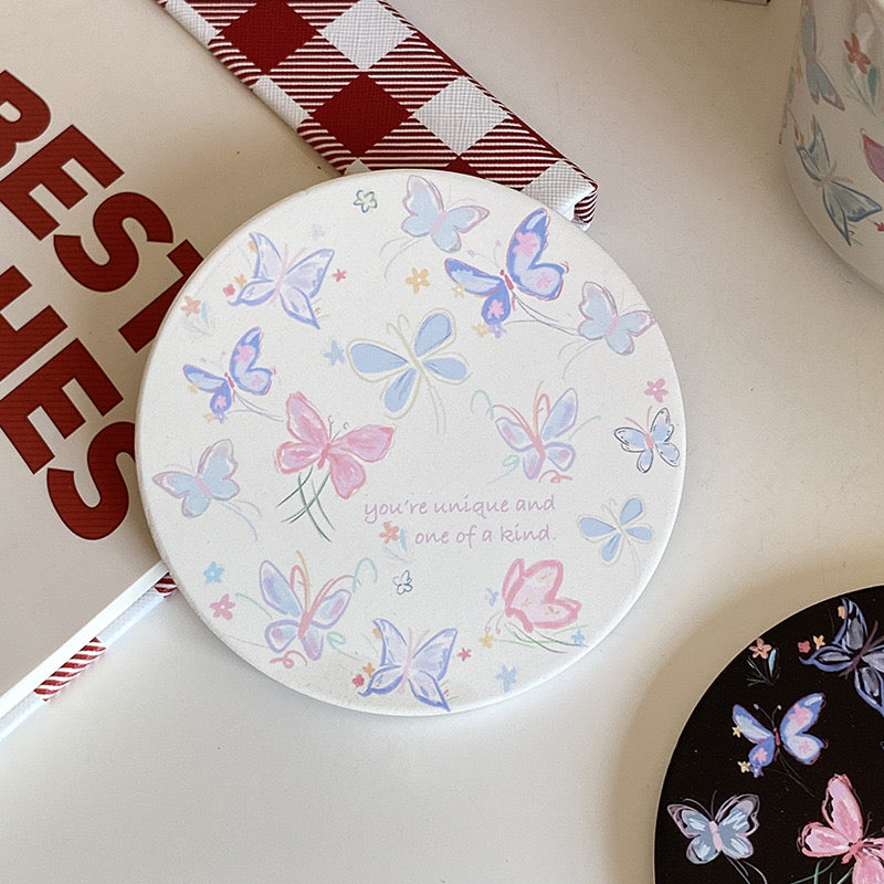 Diatomite Coasters Ins Style ButterFly Cute Gift