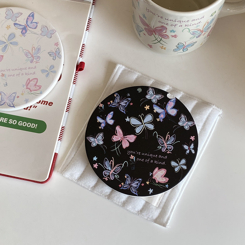 Diatomite Coasters Ins Style ButterFly Cute Gift