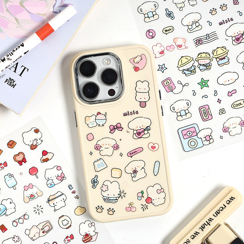 Cute Dog Animal Stickers Decoration Stationery Gift Boys Girls Popular