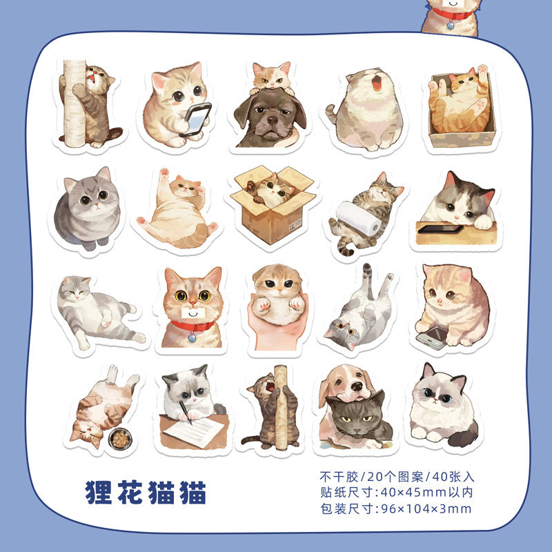 Cute Sticker Animal Dog Cat lover Otter Decoration Gift Journal Diary Stationery