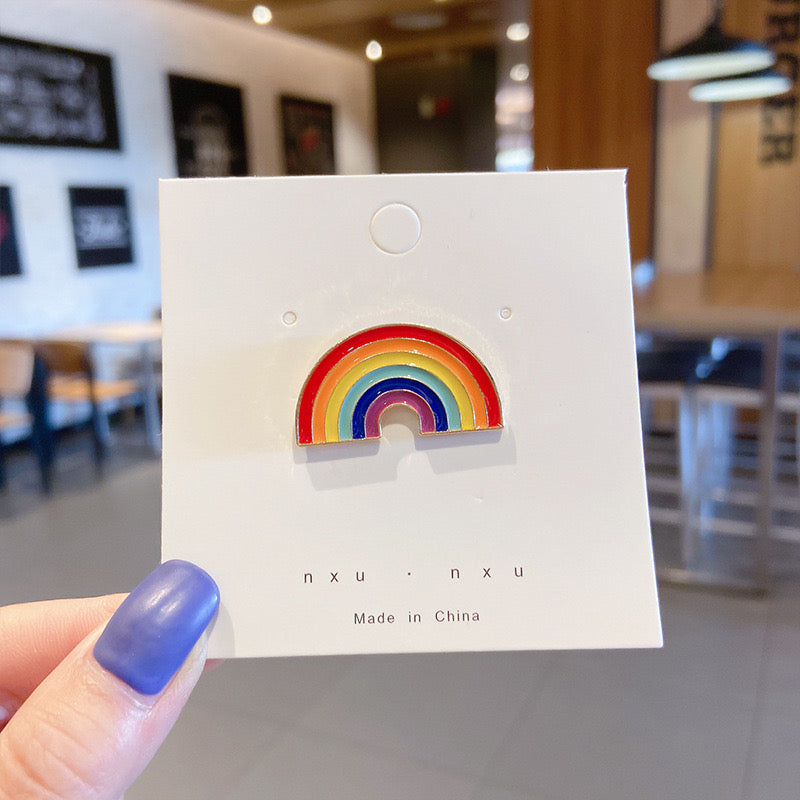 Metal Pins Cute Lovely and Popular Rainbow