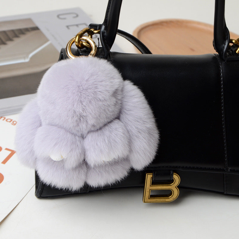 Furry Soft Rabbit Keychain Cute Decorate Gift For Bag