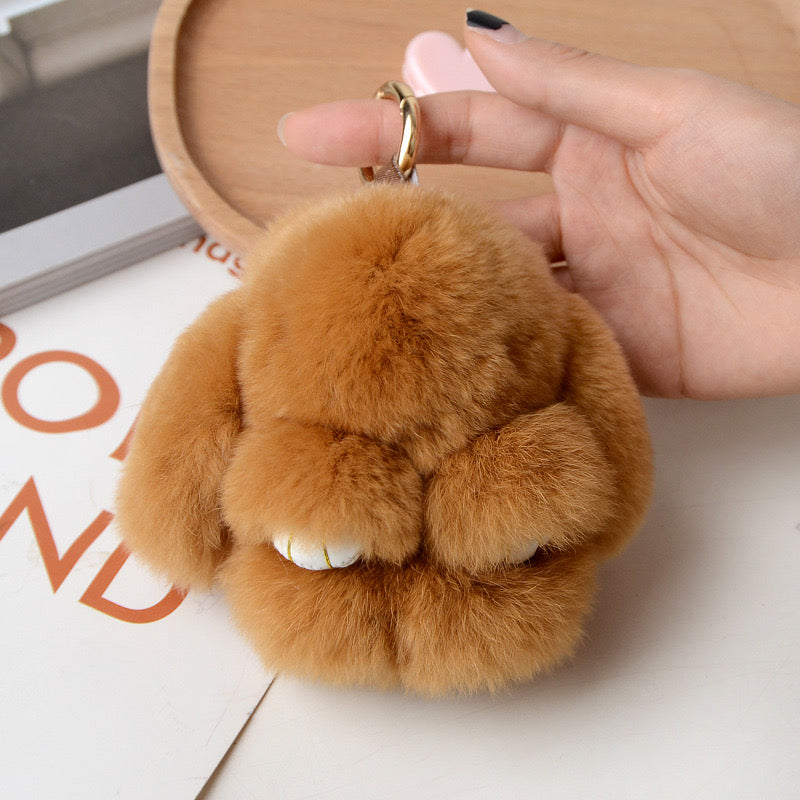 Furry Soft Rabbit Keychain Cute Decorate Gift For Bag