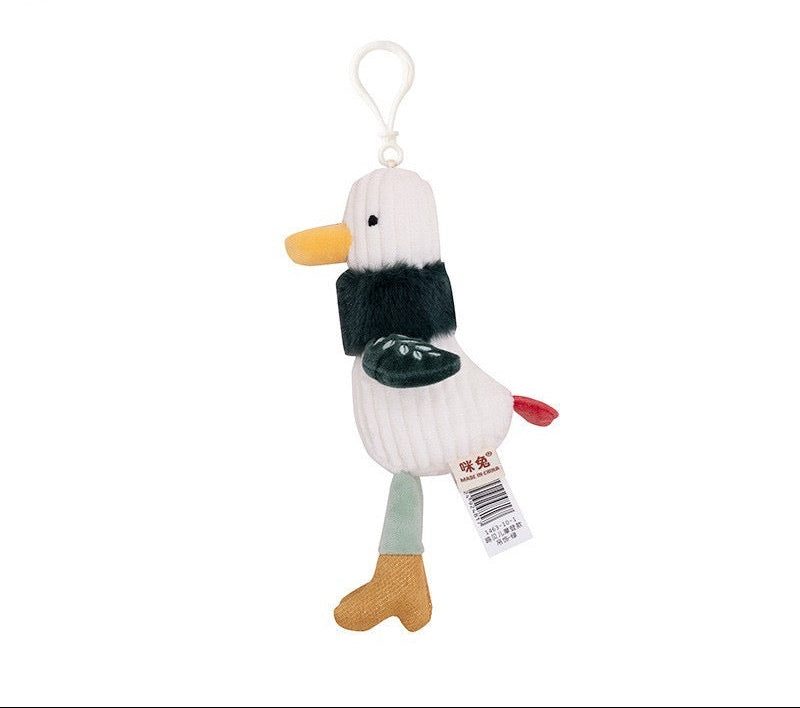 Cute Duck Plush Toy Keychain for Gift and Decoration for Bags