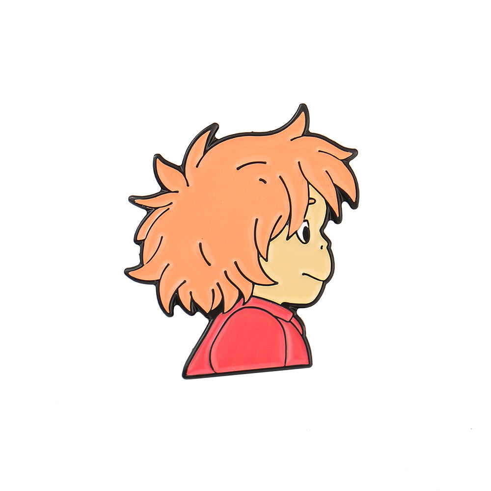 Metal Pins Ponyo Cute Gift Popular Decoration for the Bags