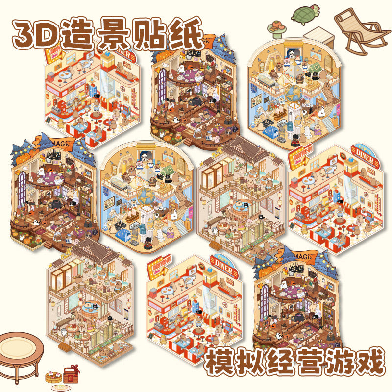 Decorate Sense Stickers Capybara Cute Gift New Arrivals