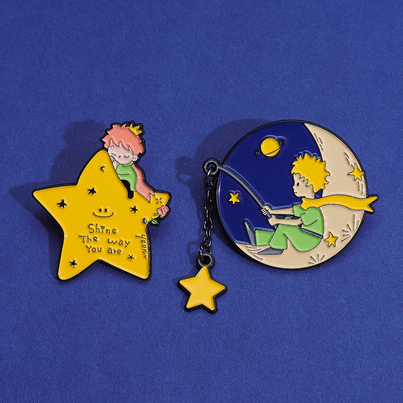 Pins Cute Little Prince Gift for Boys and Girls Decorations for The Bag