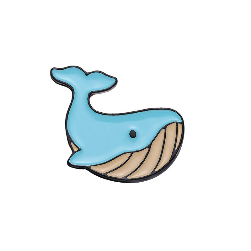 Shark Whale Sea Animal Fish Pins Gift for Boys and Girls