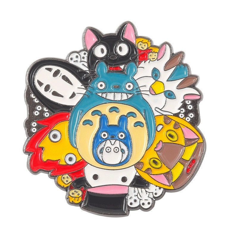 Totoro Ghibli Metal Pins for Gift and Decorations