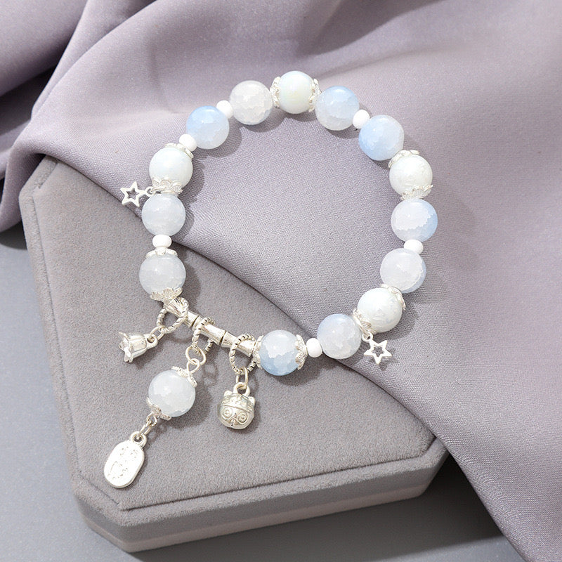 Crystal Charm Bracelet – Natural Energy & Elegance