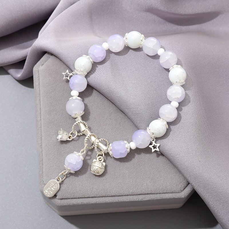 Crystal Charm Bracelet – Natural Energy & Elegance