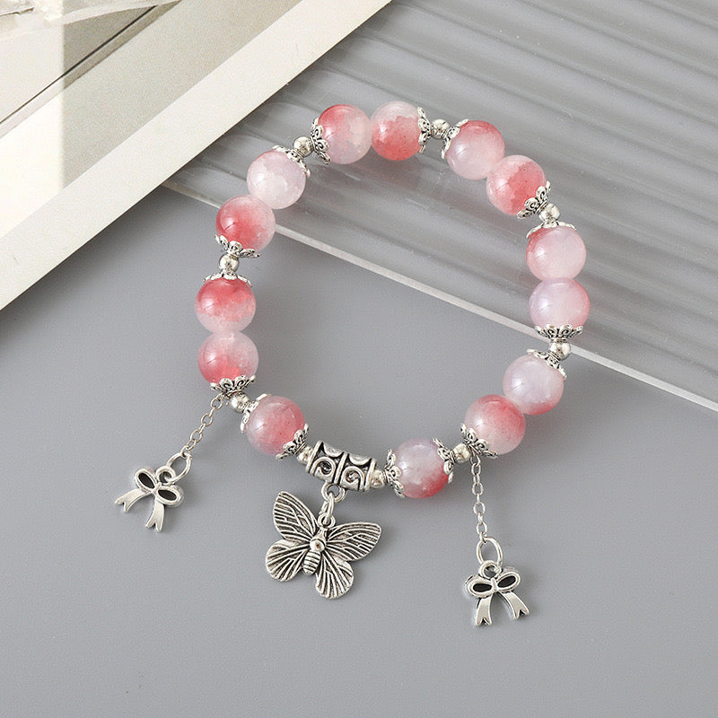 Crystal Charm Bracelet – Natural Energy & Elegance