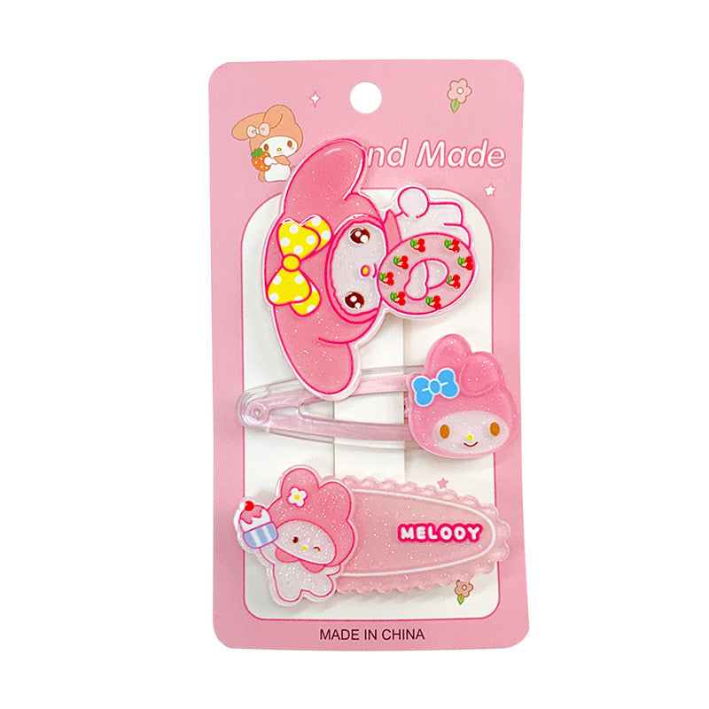Hair Clips Sanrio Character and Cute Gifts Decoration for Hair