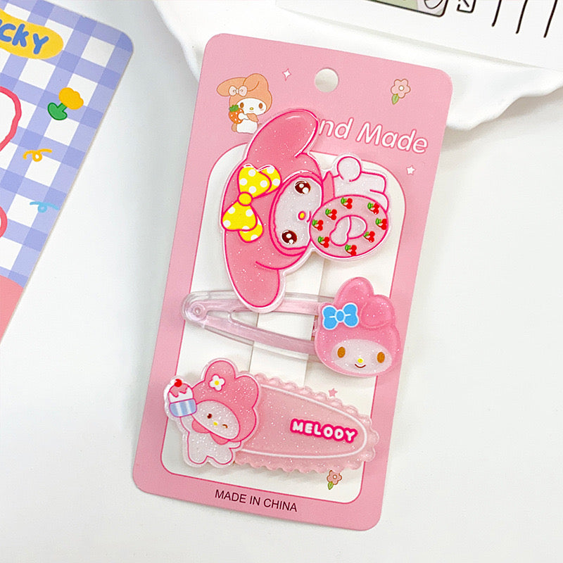 Hair Clips Sanrio Character and Cute Gifts Decoration for Hair