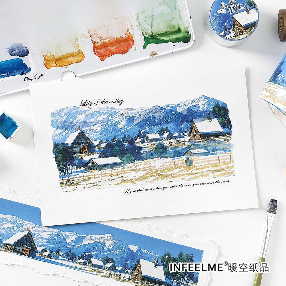 Pretty Tape Blue Mountain Gift for Dairy and Journal