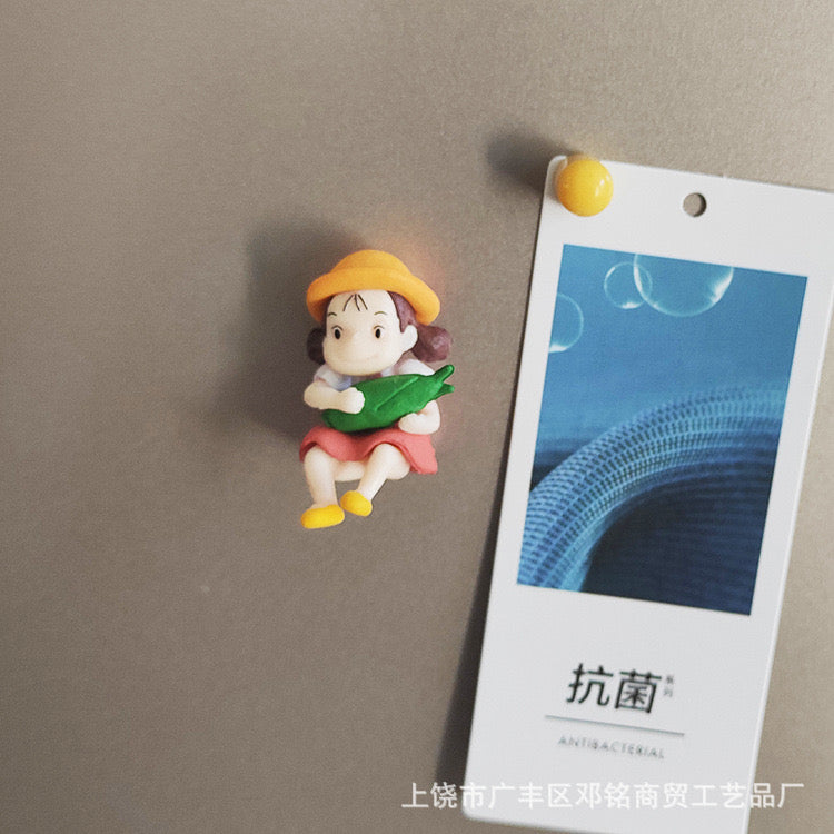 Cute Fridge Magnet Ghibli Style Good Gift Decoration