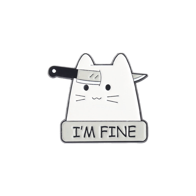 Cute Cat Pins Good Gift Decorations for Bags and Clothes