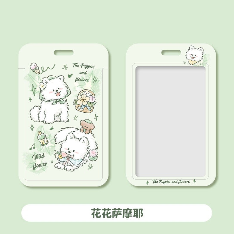Cute Cat CardHolder Luggage Tag Work ID Student ID Cat lover Dog Lover