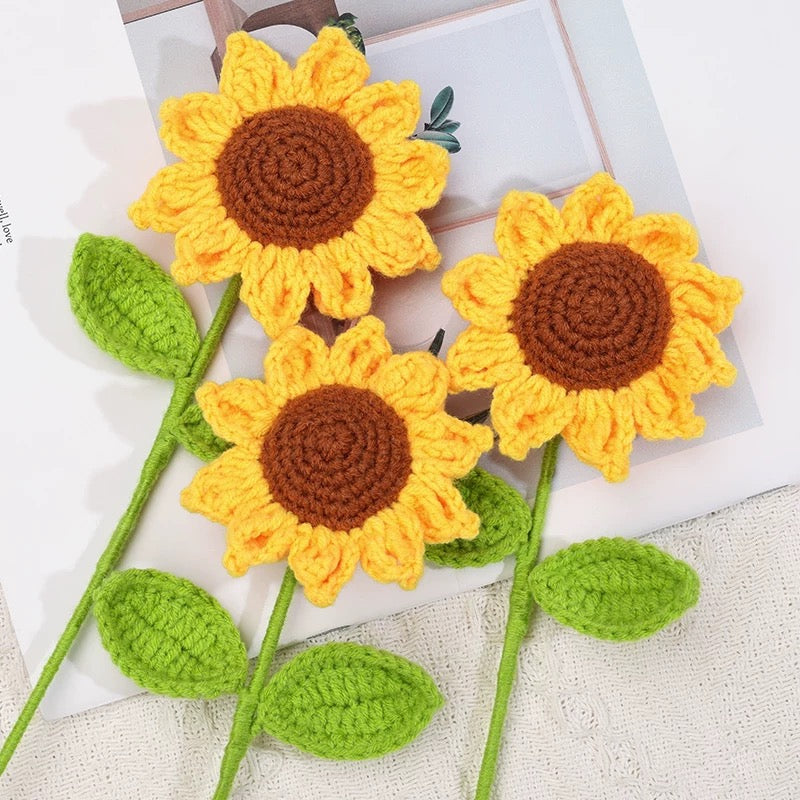 Crochet Flower, Hand Made Last Forever, Love One, Best Gift for Boys and Girls