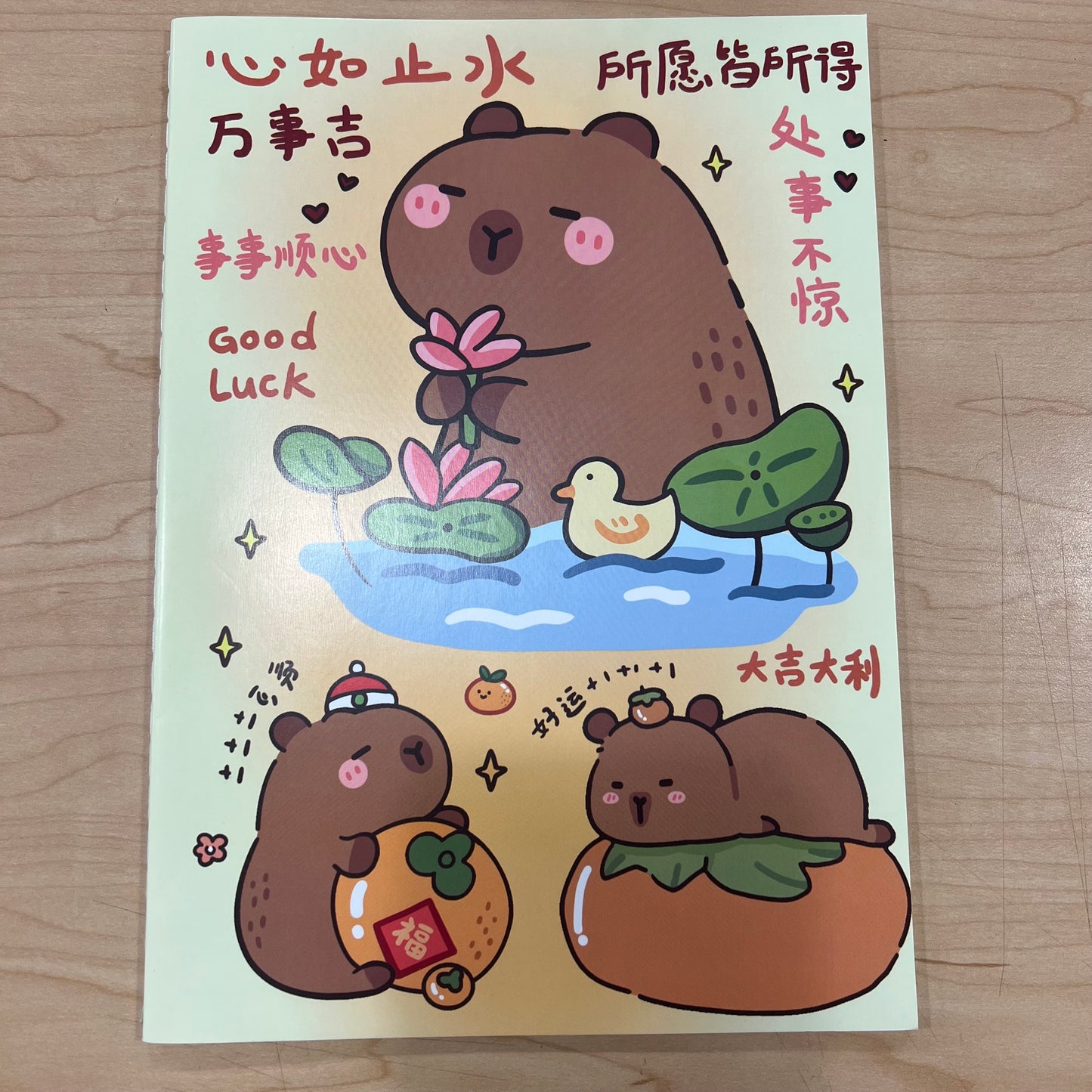B5 Cute Notebooks High Quality Paper Capybara