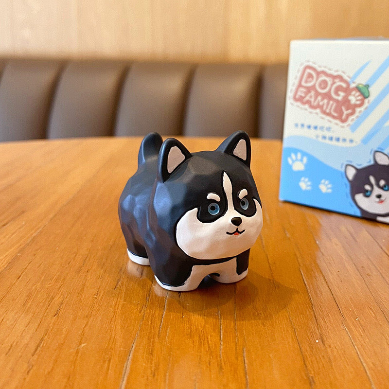 Cute Dog Wood Figure Good Gift Decoration