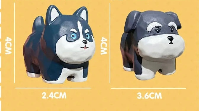 Cute Dog Wood Figure Good Gift Decoration