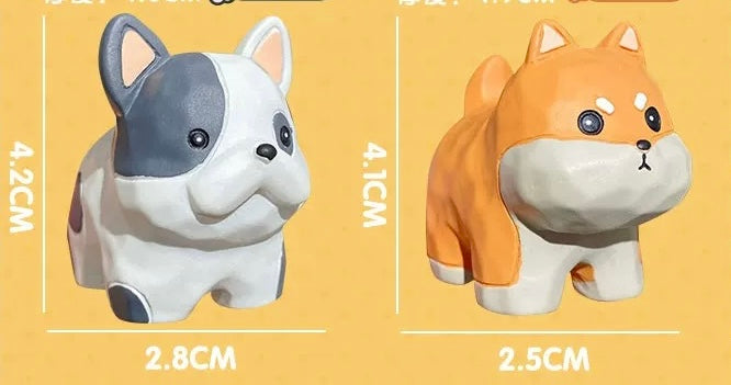 Cute Dog Wood Figure Good Gift Decoration