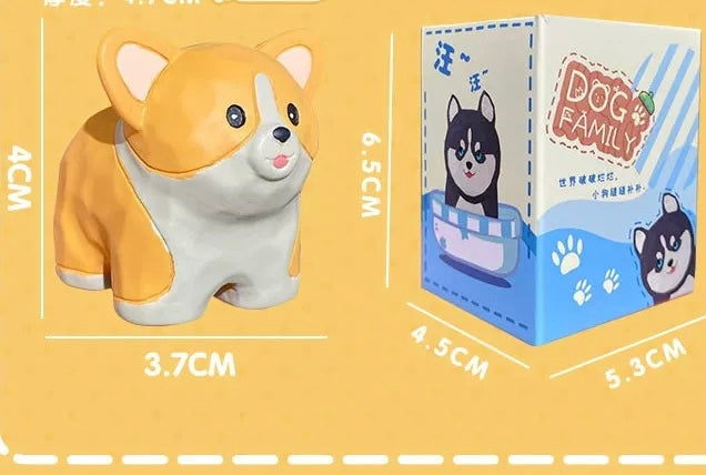 Cute Dog Wood Figure Good Gift Decoration