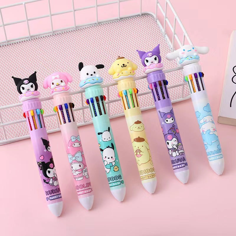 Sanrio Character 10 Colours Pen