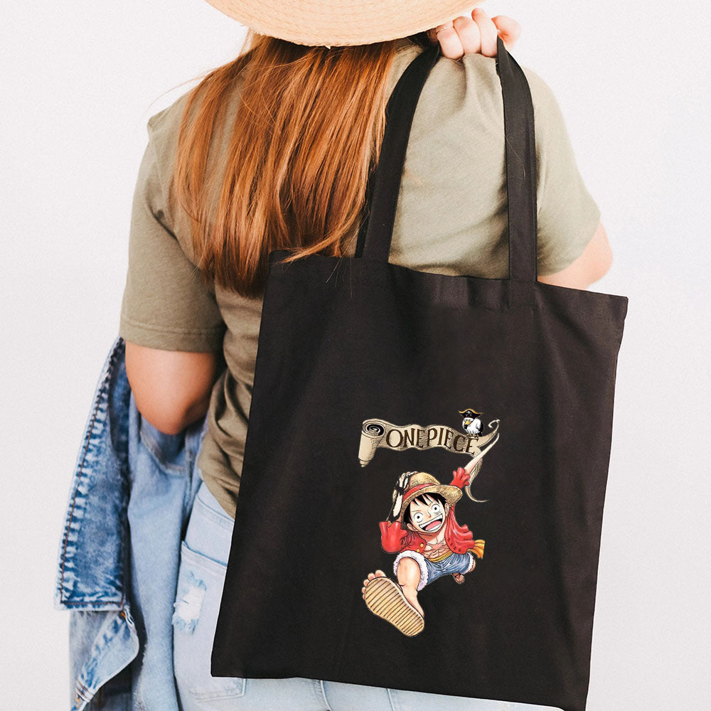 One Pieces Canvas Tote Bag, Shoulder Tote Bag, Shopping Bag