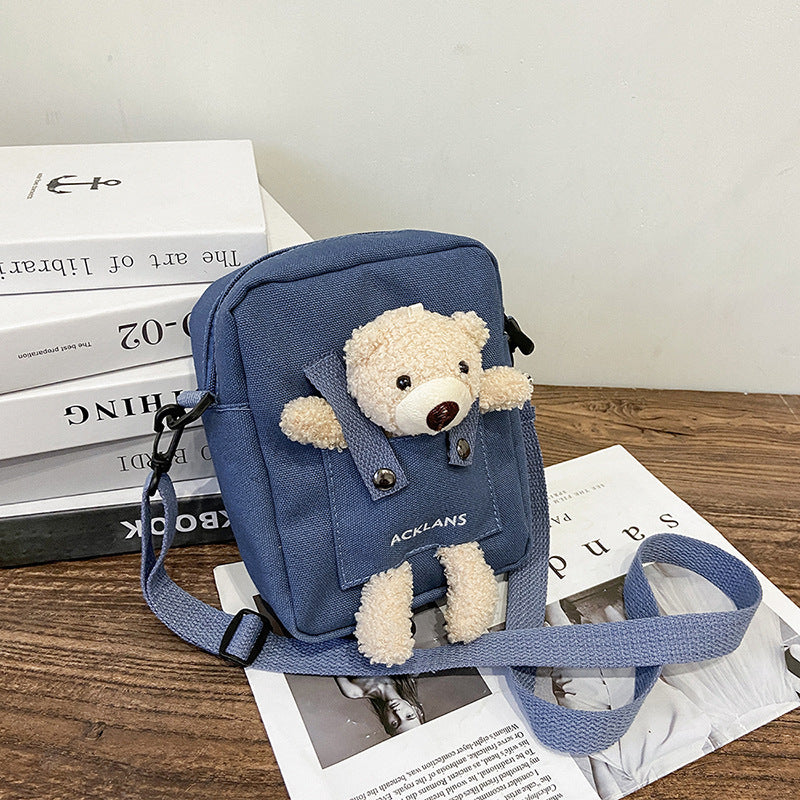 Cute Mini Bear Sling Bagpack, Crossbody Bag, Bagpack for Phone Wallet