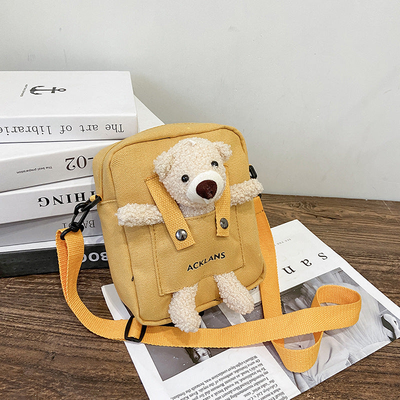 Cute Mini Bear Sling Bagpack, Crossbody Bag, Bagpack for Phone Wallet