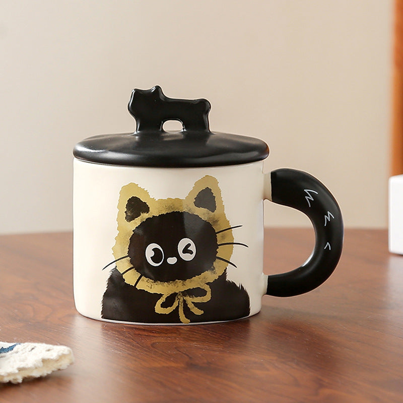 Black Cat with Hat Mug – Spooky & Adorable Drinkware for Cat Lovers