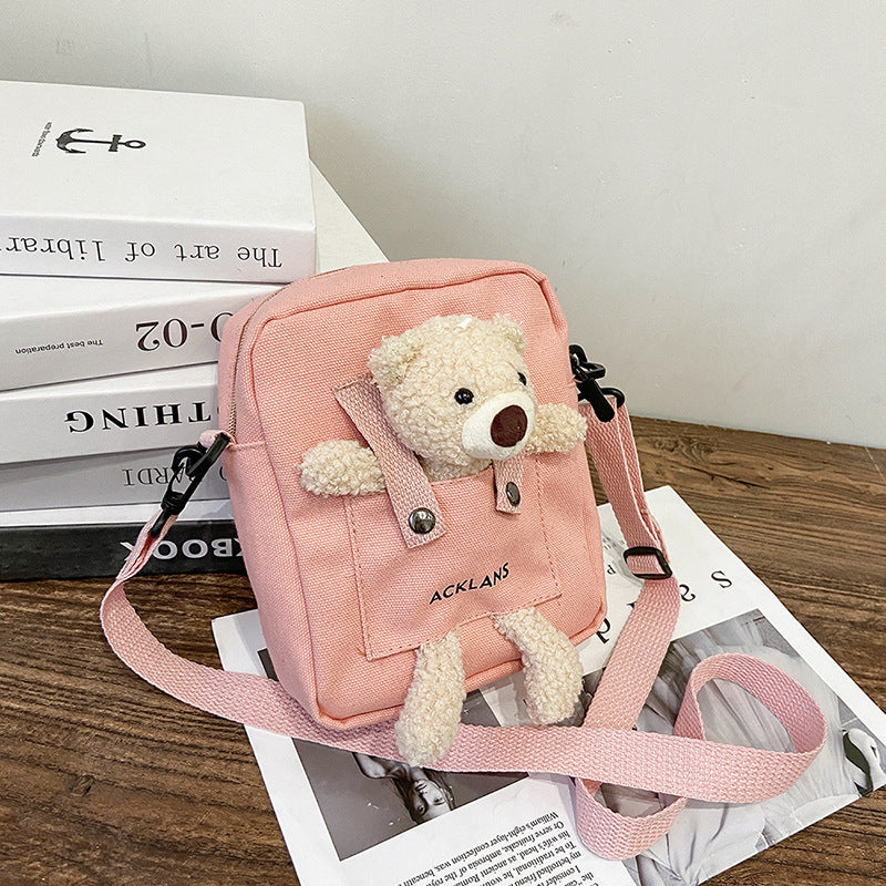 Cute Mini Bear Sling Bagpack, Crossbody Bag, Bagpack for Phone Wallet