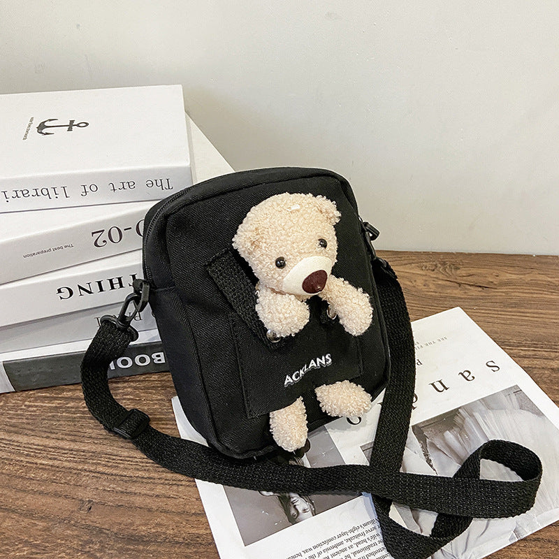 Cute Mini Bear Sling Bagpack, Crossbody Bag, Bagpack for Phone Wallet