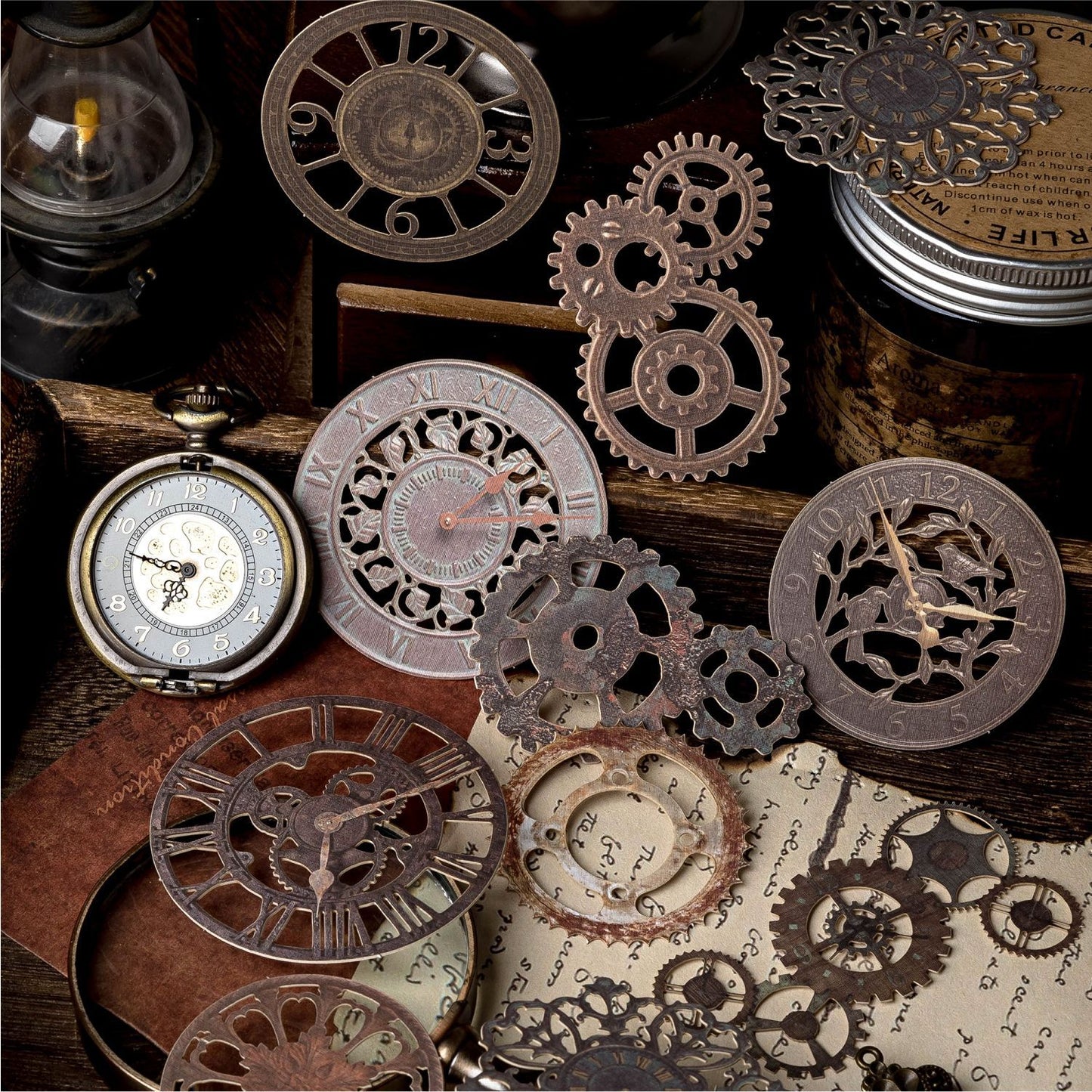 Rust Fragment Time Series, Stickers 10pcs