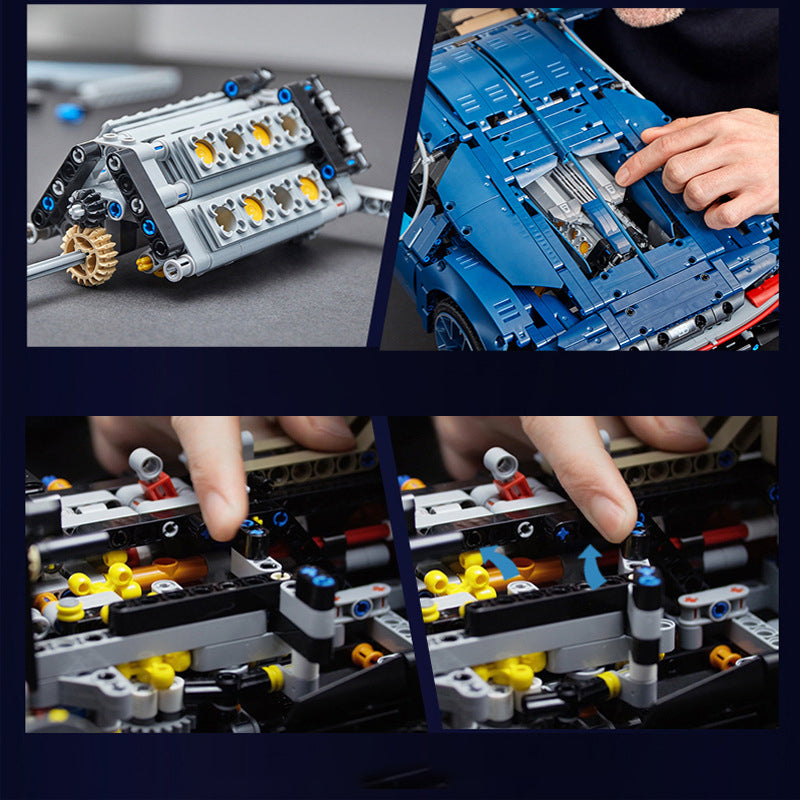 Technic Blue Race Car