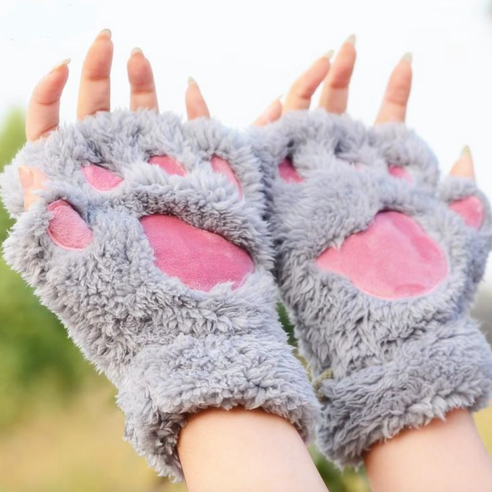Fingerless Paw Gloves