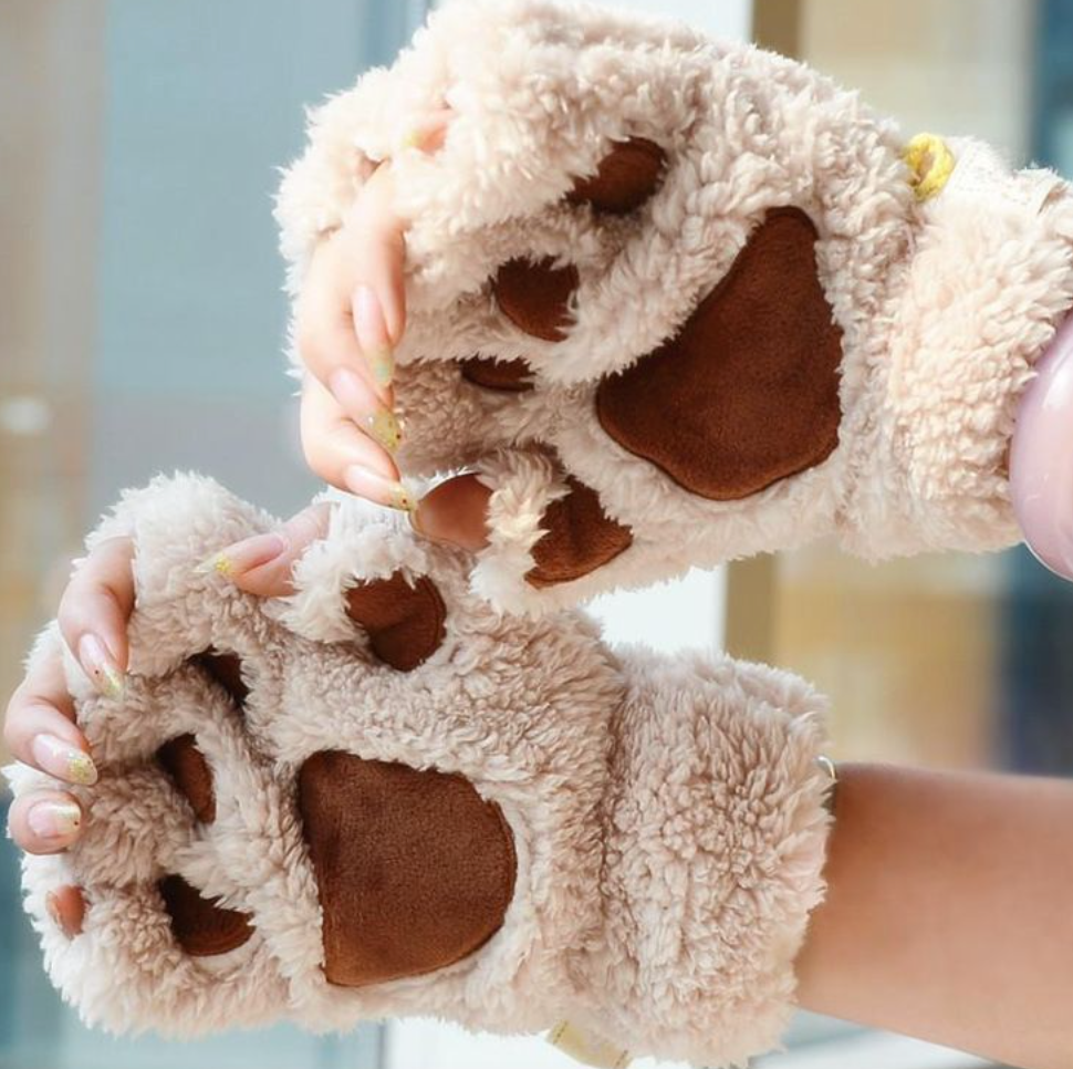 Fingerless paw store gloves