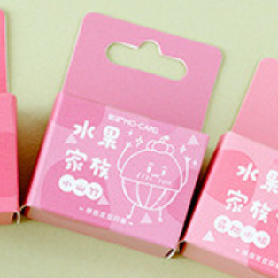 Kawaii Fruit Stamps, Neat and Detailed, Crafting Decoration, Wooden Stamp