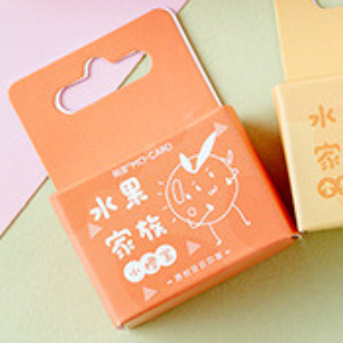 Kawaii Fruit Stamps, Neat and Detailed, Crafting Decoration, Wooden Stamp