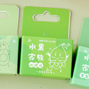 Kawaii Fruit Stamps, Neat and Detailed, Crafting Decoration, Wooden Stamp